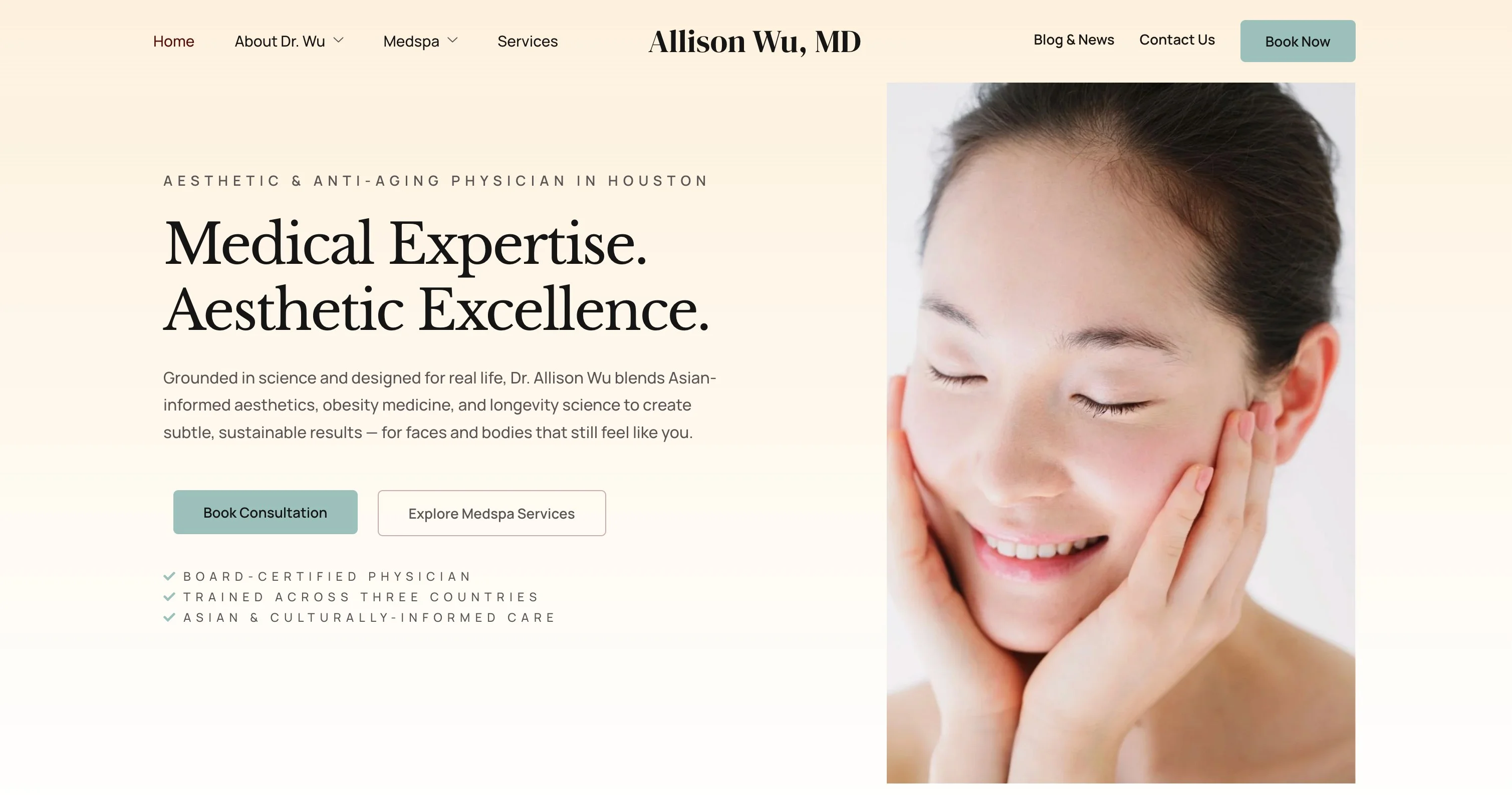 Allison Wu website screenshot