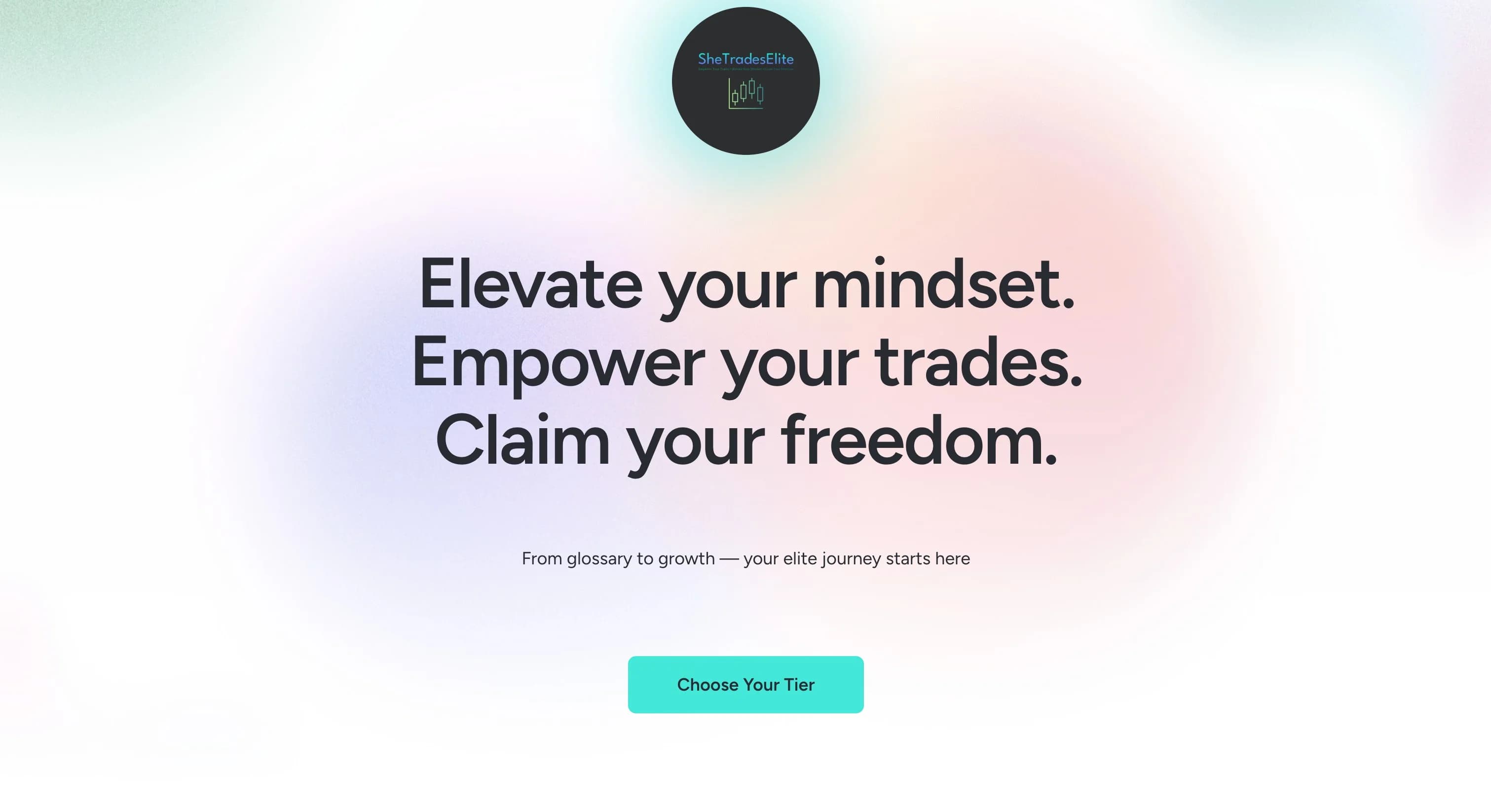 She Trades Elite website screenshot