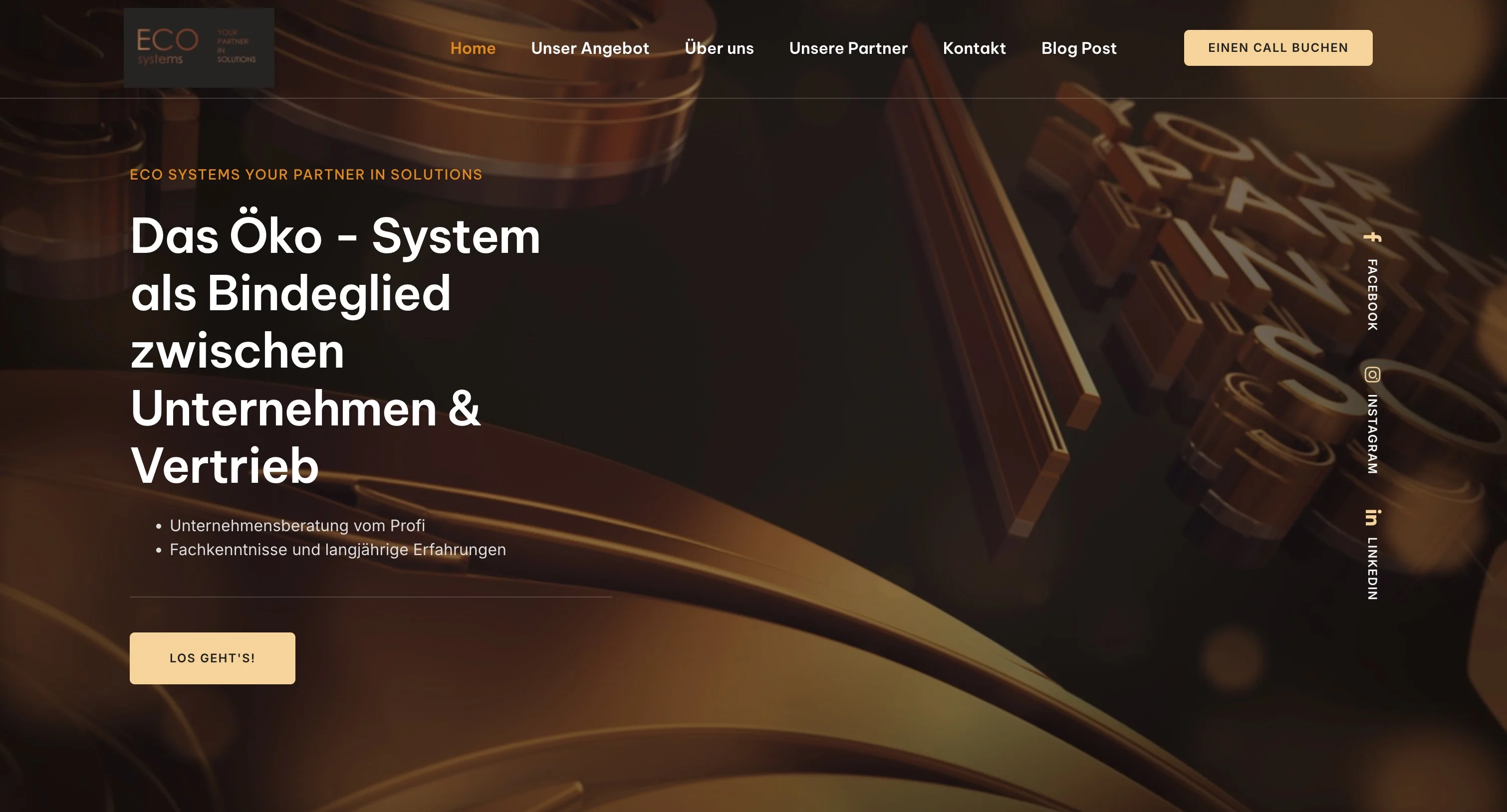 Eco Systems Solutions website screenshot