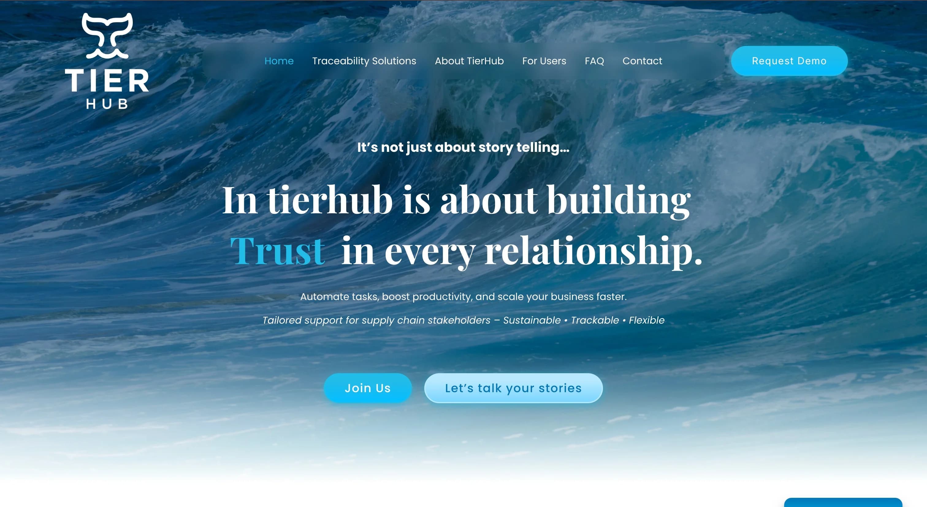 Tierhub website screenshot